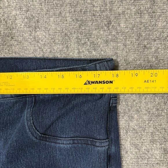 Spanx Jeans Womens 1X Skinny Ankle Blue High Rise Pull On - Picture 4 of 9